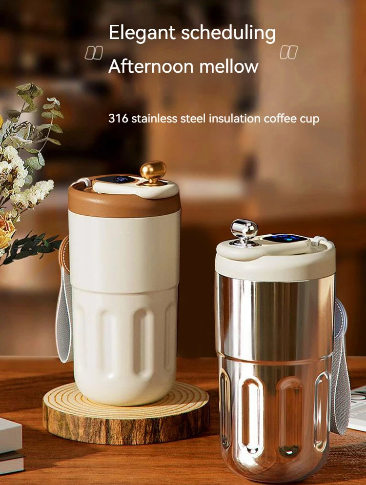 Smart Temperature Display Travel Tumbler – 15 oz