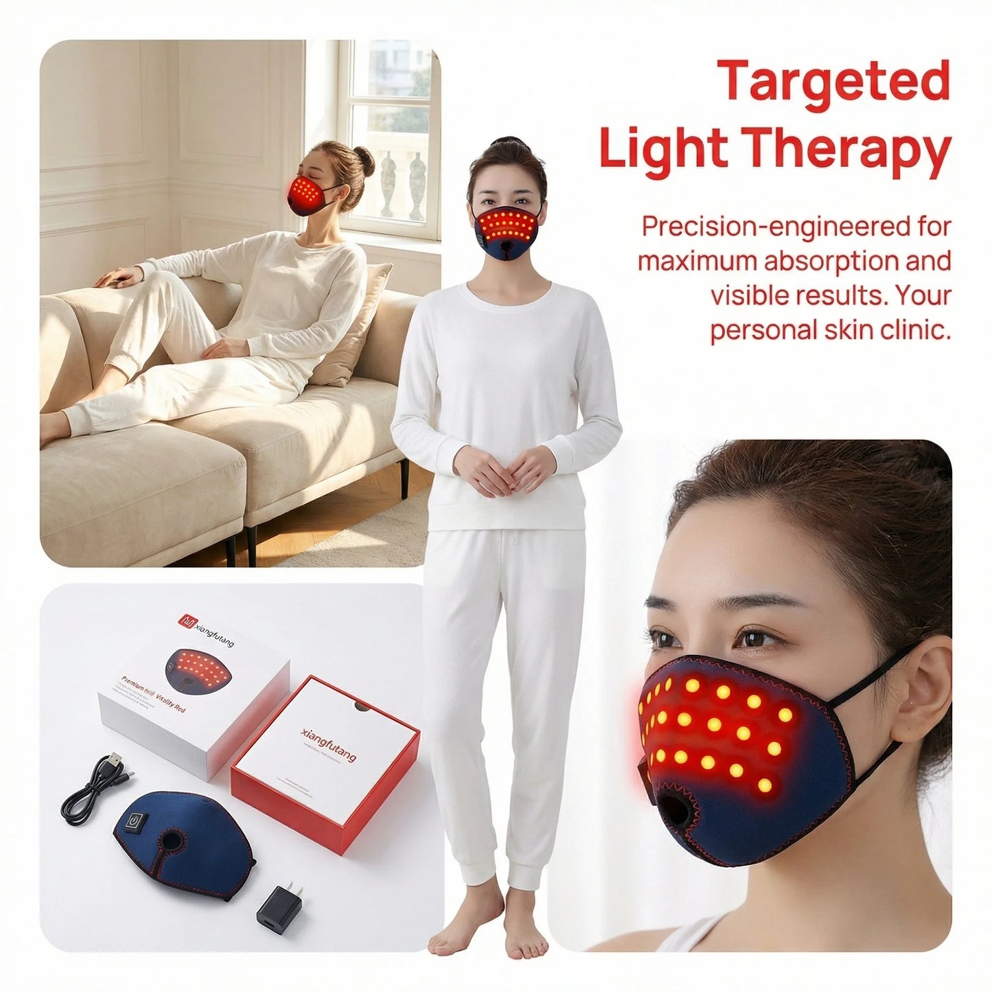 Red Light Heated Nasal Massager for Sinus & Allergy Relief