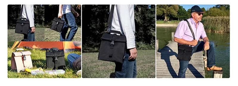 Women's Insulated Lunch Bag — Leakproof Foldable Tote