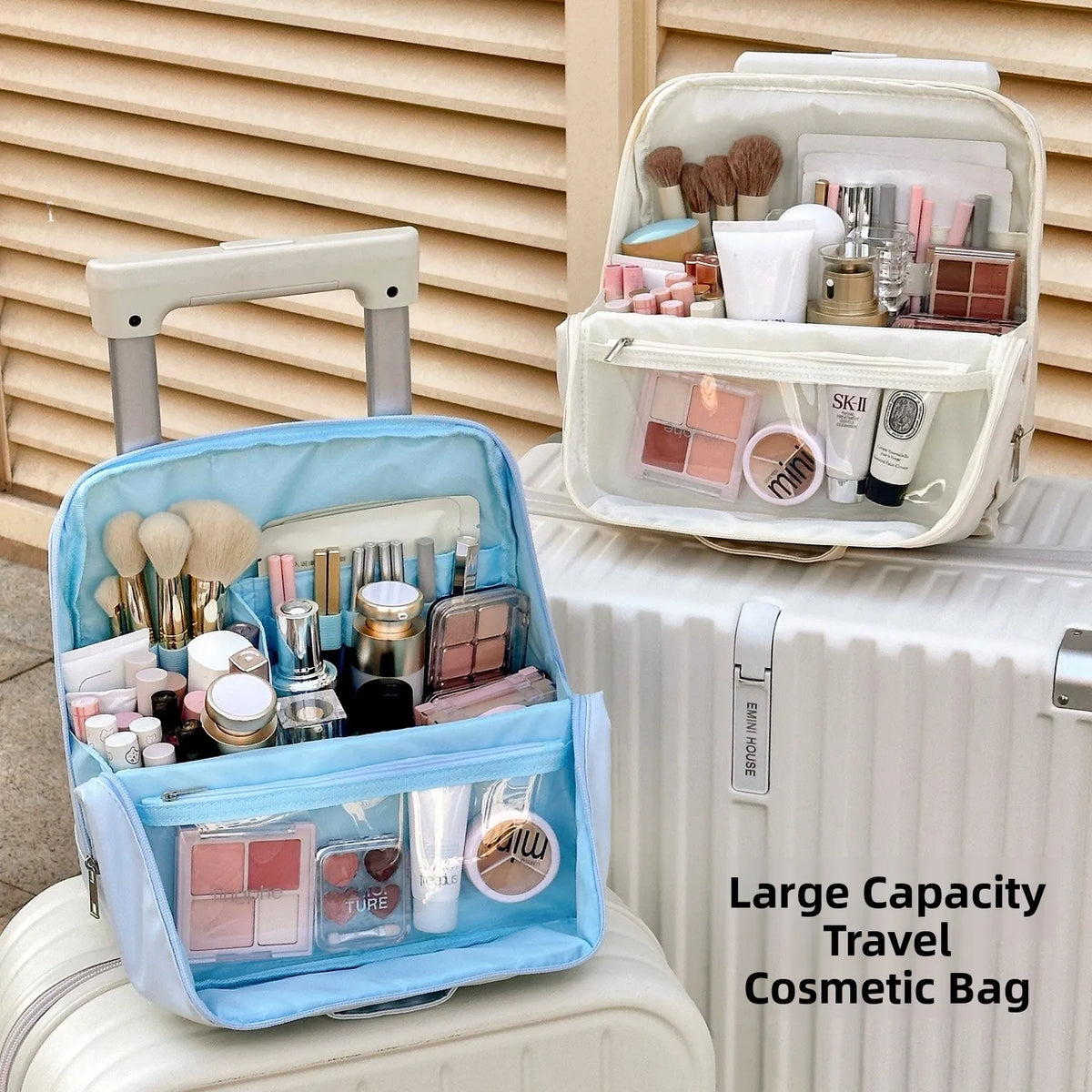 Waterproof Travel Makeup Bag – Large Capacity Organizer