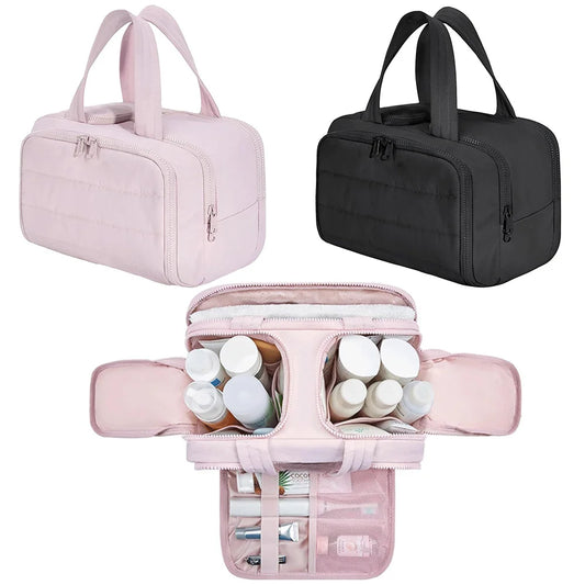 Large Capacity Travel Toiletry Bag – Waterproof Makeup & Skincare Organizer