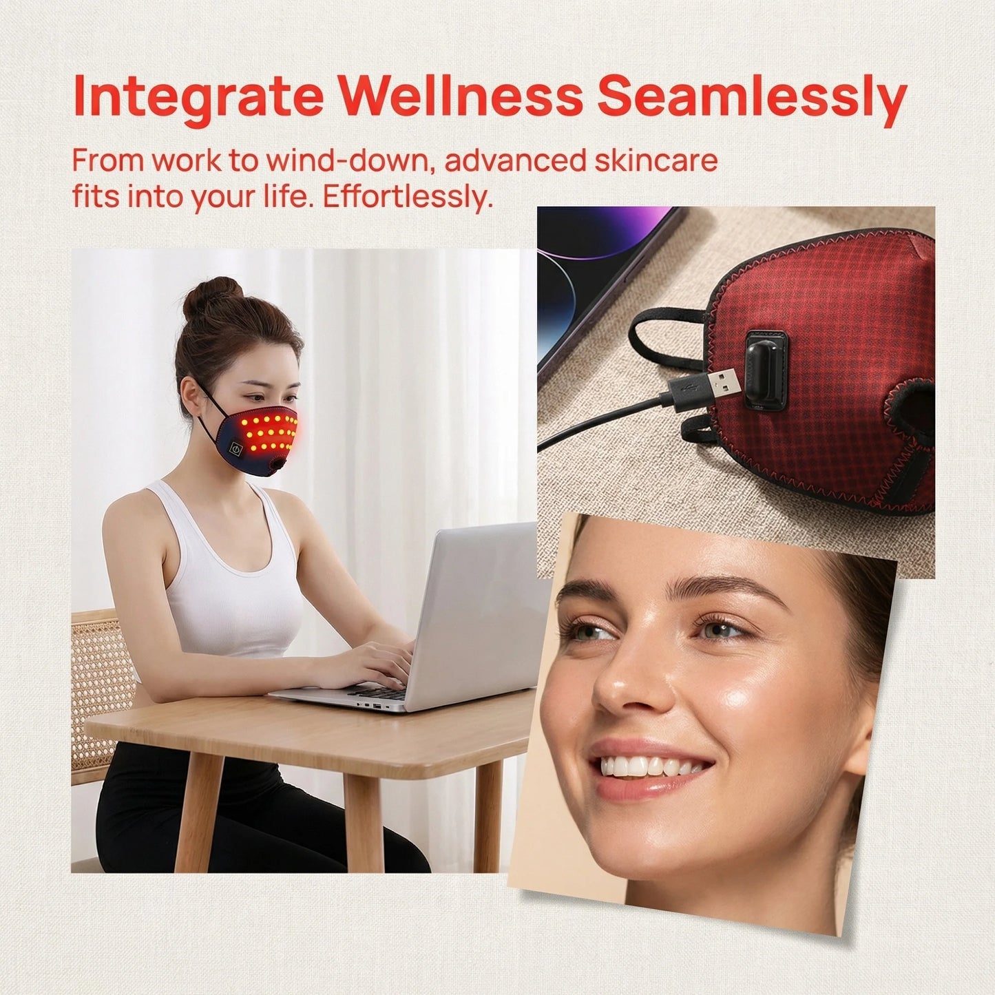 Red Light Heated Nasal Massager for Sinus & Allergy Relief