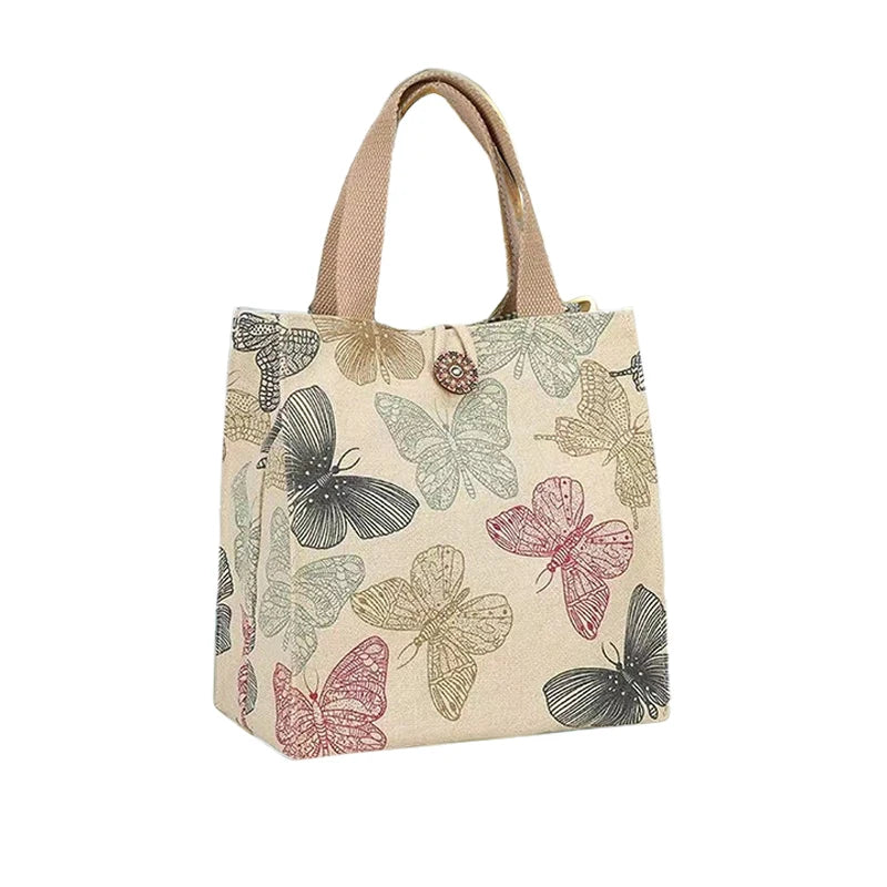 Large Capacity Bento Lunch Bag — Insulated Handbag Style