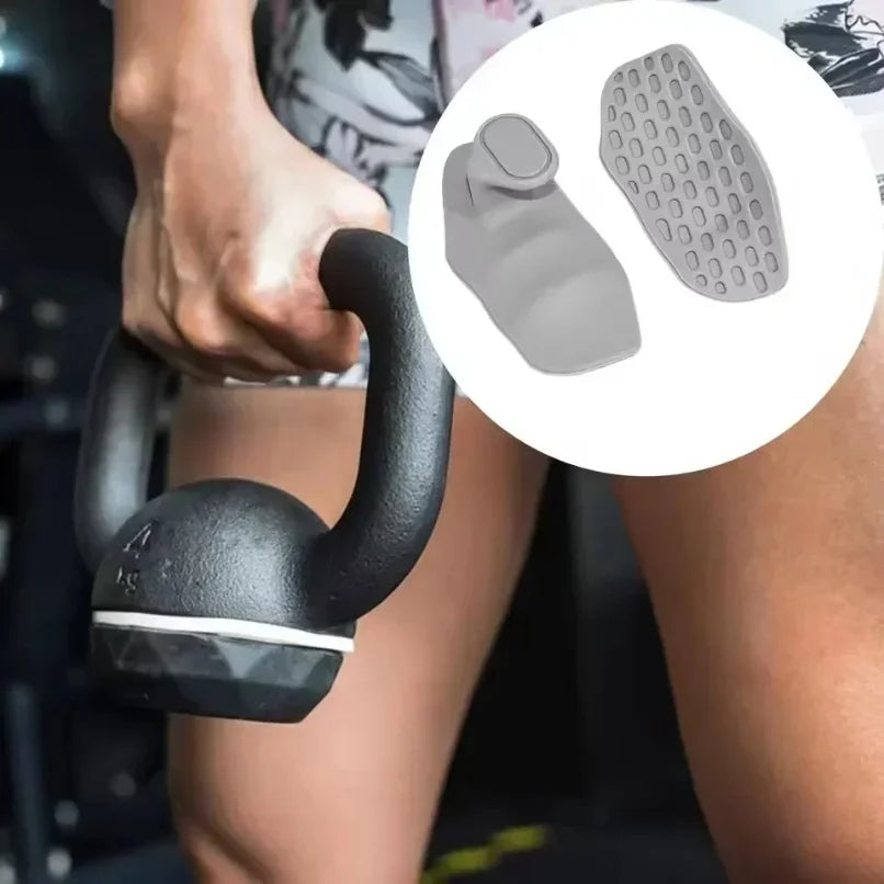 Silicone Palm Grips for Weightlifting – Non-Slip Gym Hand Grips for Barbells & Dumbbells