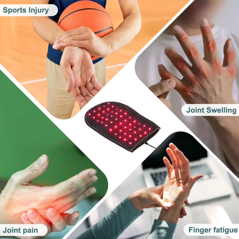 Red Light Therapy Glove — 660nm & 850nm Infrared Hand Pain Relief