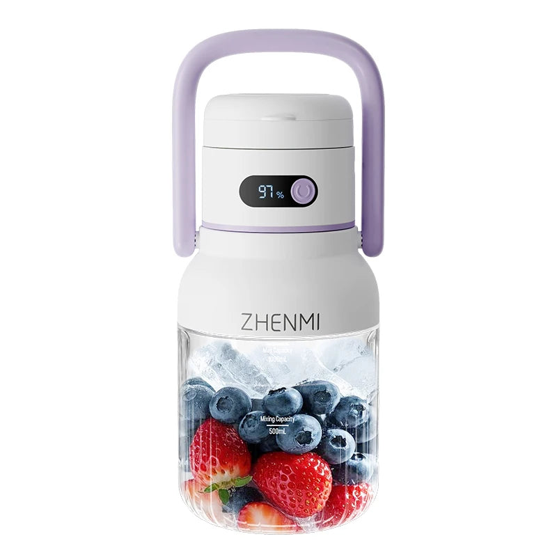 Holidays and Birthdays BPA-Free Cordless Rechargeable Blender Easy to Clean Portable - Handle for easy of carrying; Multiple Colors available
