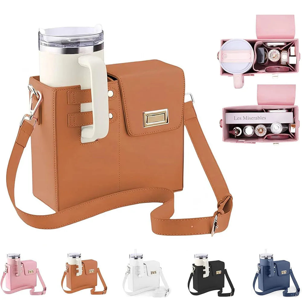 Crossbody Water Bottle Holder Bag