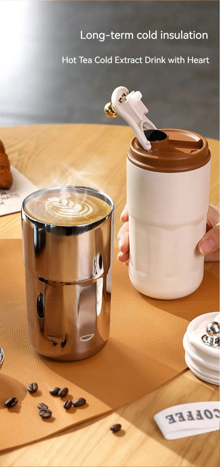 Smart Temperature Display Travel Tumbler – 15 oz