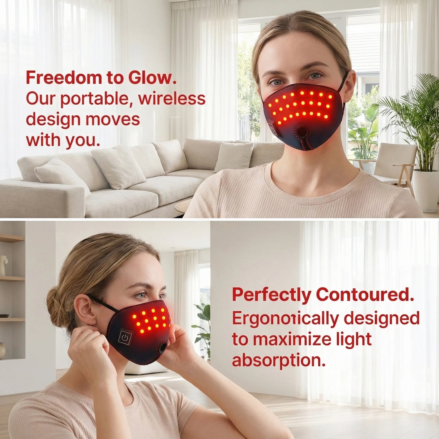 Red Light Heated Nasal Massager for Sinus & Allergy Relief