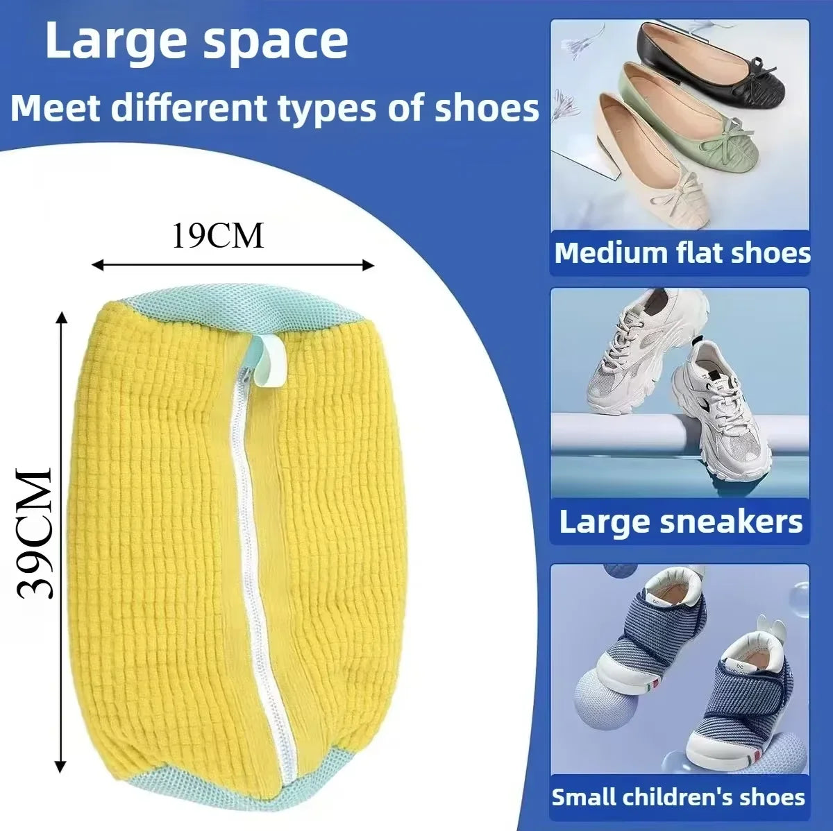 Padded Shoe Washing Bag for Washing Machines